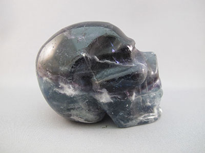 Deep Purple Amethyst Crystal Skull
